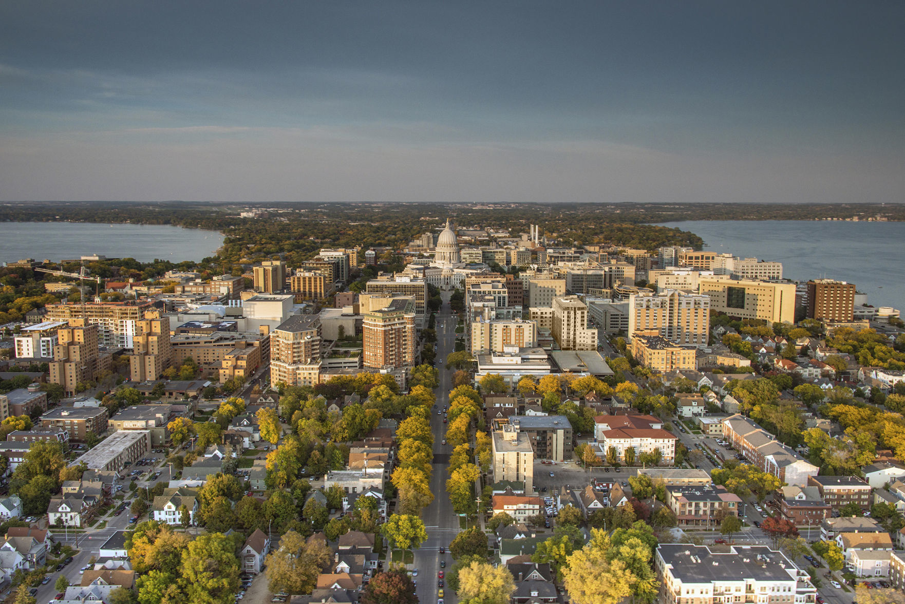 1. It is one of only two American cities located on an isthmus between two bodies of water